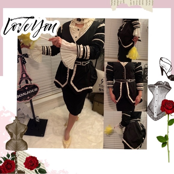 Bebe steampunk neo Victorian belted bustle jacket - Picture 4 of 12